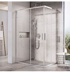 Stačiakampės dušo kabinos sienelė Ravak Blix Slim, BLSRV2K-80, blizgi+stiklas Transparent 1