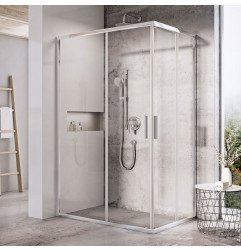 Stačiakampės dušo kabinos sienelė Ravak Blix Slim, BLSRV2K-120, blizgi+stiklas Transparent 1