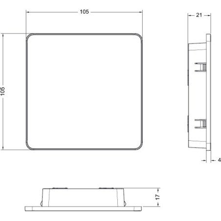 Rekuperatoriaus valdiklis Systemair Save, Light baltas