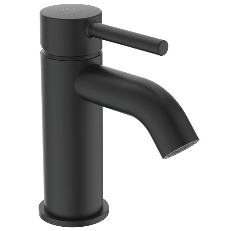 Praustuvo maišytuvas Ideal Standard Ceraline, su dugno vožtuvu, Silk Black matinė juoda
