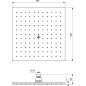 Stacionari dušo galva Ideal Standard, IdealRain Square 300x300 mm, chromas