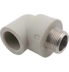 Lituojama alkūnė FV-Plast PPR, d20, 90° su išoriniu 1/2 sriegiu 1