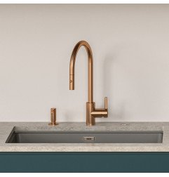 Plautuvės maišytuvas Franke Eos-Neo, su ištraukiamu dušeliu, varis