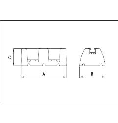 Atrama kondicionieriaus išoriniam blokui Tecnosystemi, SBR Extreme 70-20 500 kg 600 mm (1 vnt) 3