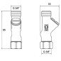 Grubaus valymo filtrai Franke, 3/8" su laisva veržle, 2 vnt komplektas