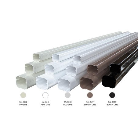 Standus kanalas kondicionieriaus vamzdžiams Tecnosystemi, Excellens T, Black-Line T72-EXC 2000x72x64 juodas 1