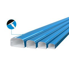 Standus kanalas kondicionieriaus vamzdžiams Tecnosystemi, Optima TP, TP75-OPT-FC 2000x74x56 baltas su apsaugine plevele 1