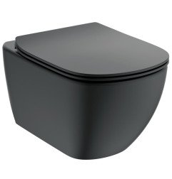 WC rėmo komplektas Ideal Standard ProSys, su WC Tesi Aquablade ir soft-close dangčiu Silk Black M1 4