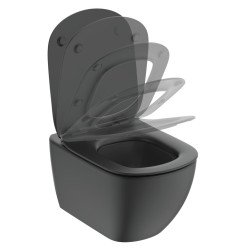 WC rėmo komplektas Ideal Standard ProSys, su WC Tesi Aquablade ir soft-close dangčiu Silk Black M1 5