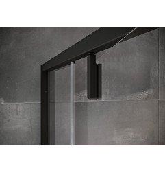 Dušo durys Ravak Nexty, NDOP1-80 juodas+Transparent