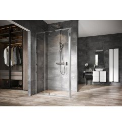 Stacionari sienelė Ravak Nexty, NPSS-90 blizgi+Transparent 1