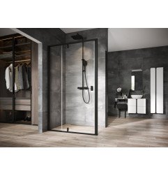 Stacionari sienelė Ravak Nexty, NPSS-100 juodas+Transparent 1