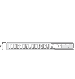 Apatinio pajungimo radiatorius Purmo CV 21s, 900-400 5