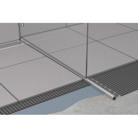 Profiliuotis ACO ShowerStep, juoda, 1490/12.5/36 mm, kairinis