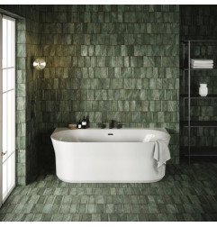 Laisvai pastatoma vonia Ravak Ypsilon Wall, 1780x860 balta su juodais priedais 5