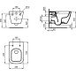 WC pakabinamas Ideal Standard i.life B, RimLS+