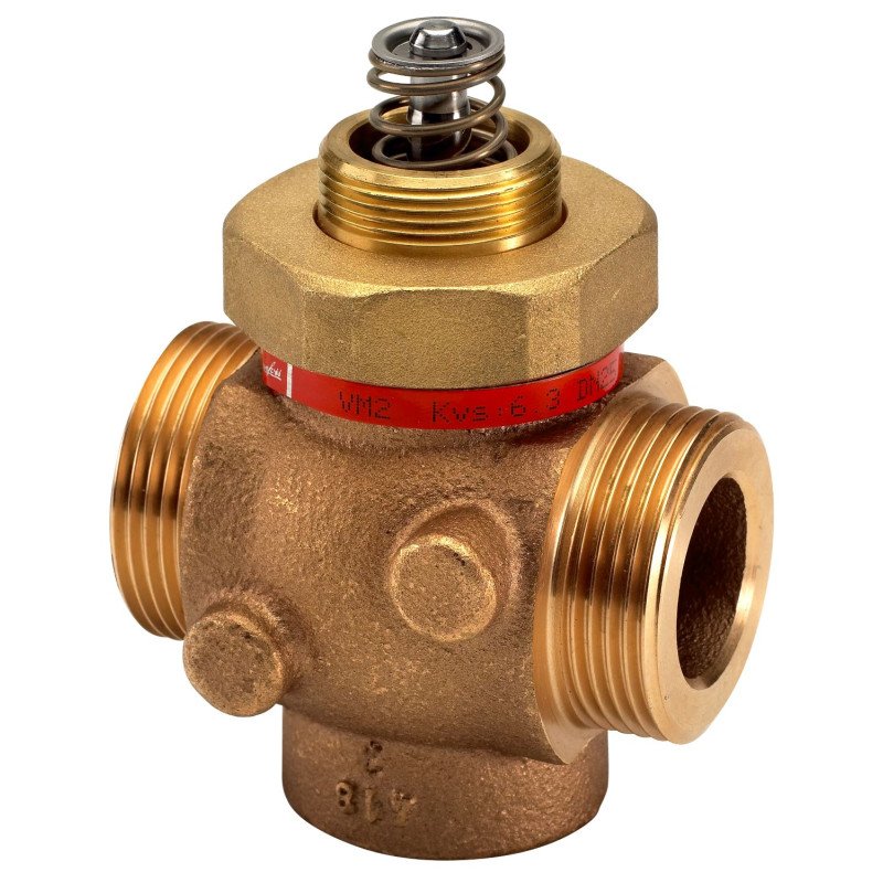 Dvieigis vožtuvas šildymo sistemai linijinis Danfoss, VM2 d25 kvs 6.3