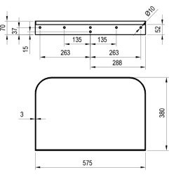 Laikiklis praustuvui Ravak Yard, 800 balta 3