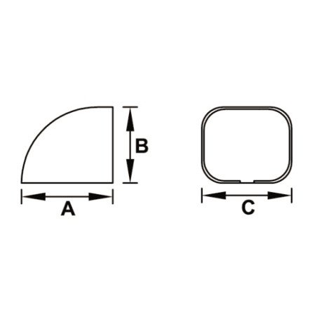 Aklė kondicionieriaus vamzdžių kanalui Tecnosystemi, New-Line TC72-EXC balta