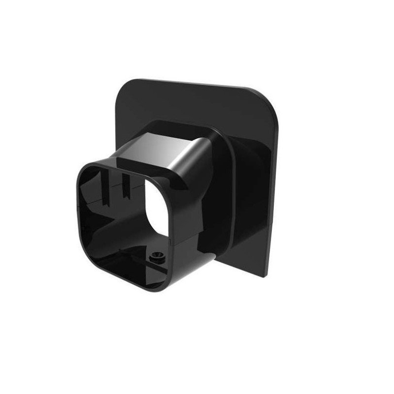 Apdaila su flanšu kondicionieriaus vamzdžių kanalui Tecnosystemi, Black-Line TA72-EXC juoda