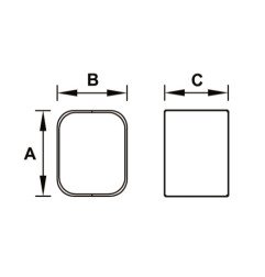 Sujungimas kondicionieriaus vamzdžių kanalui Tecnosystemi, Black-Line MG72-EXC juodas