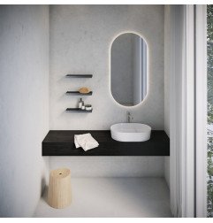 Lentynėlė Ravak, Slim S, juoda/juoda 3