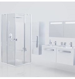 Praustuvo maišytuvas Ravak Chrome, CR 112.01 su bide dušeliu, chromas