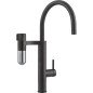 Plautuvės maišytuvas Franke su filtru, Vital J-Spout industrinė juoda/nerūdijantis plienas filtruotam ir karštam/šaltam vandeniu Plautuvės maišytuvas Franke su filtru, Vital J-Spout industrinė juoda/nerūdijantis plienas filtruotam ir karštam/šaltam vandeniu