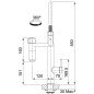 Plautuvės maišytuvas Franke su filtru, Vital Semi-Pro industrinė juoda/nerūdijantis plienas filtruotam ir karštam/šaltam vandeni Plautuvės maišytuvas Franke su filtru, Vital Semi-Pro industrinė juoda/nerūdijantis plienas filtruotam ir karštam/šaltam vandeni