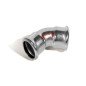 Presuojama cinkuoto plieno alkūnė RM Steelpress, vidus/vidus, Ø108, 45°
