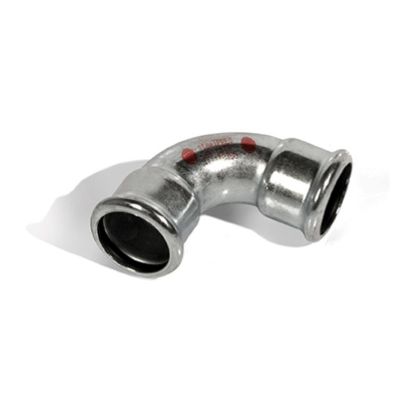 Presuojama cinkuoto plieno alkūnė RM Steelpress, vidus/vidus, Ø108, 90°