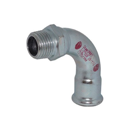 Presuojama cinkuoto plieno alkūnė RM Steelpress, vidus/išorė, 90°, 1"1/2x42 1