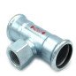 Presuojamas cinkuoto plieno trišakis vidiniu sriegiu RM Steelpress, 1/2"x88,9