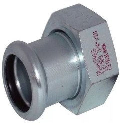 Presuojama cinkuoto plieno jungtis su laisva veržle RM Steelpres, 3/4"x22 1