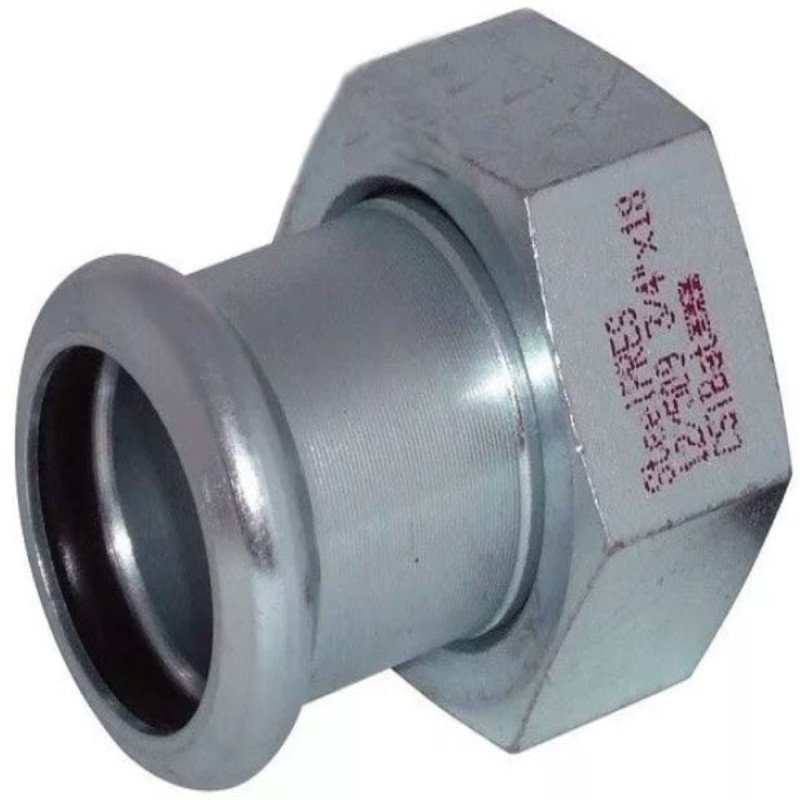 Presuojama cinkuoto plieno jungtis su laisva veržle RM Steelpres, 3/4"x22