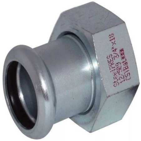 Presuojama cinkuoto plieno jungtis su laisva veržle RM Steelpres, 3/4"x22 1