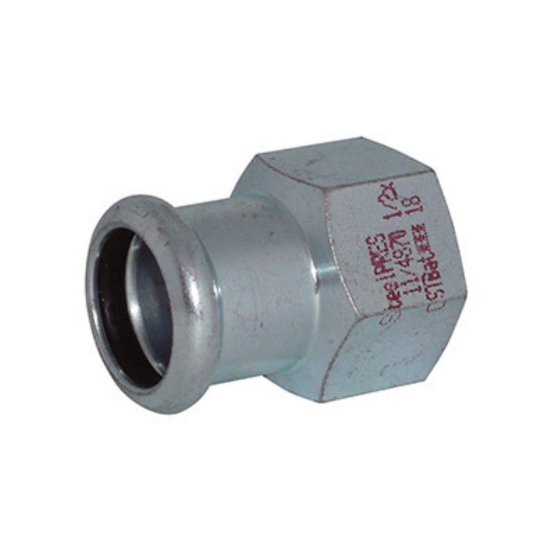 Presuojamas cinkuoto plieno antgalis RM Steelpress, Vidinis sriegis, 1/2"x15