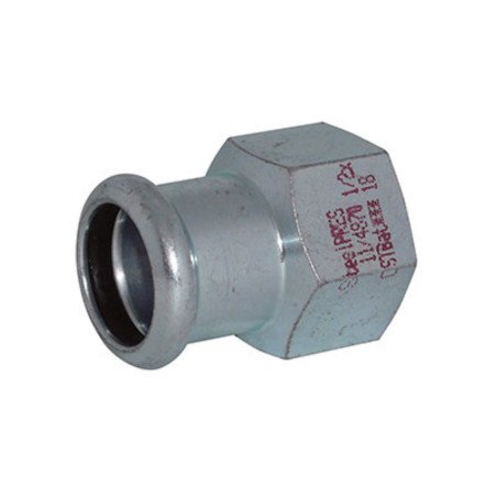 Presuojamas cinkuoto plieno antgalis RM Steelpress, Vidinis sriegis, 1/2"x15 1