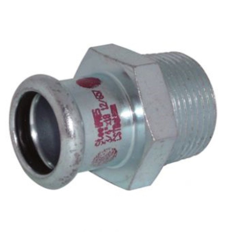 Presuojamas cinkuoto plieno antgalis RM Steelpress, Išorinis sriegis, 1"x28