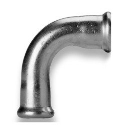 Presuojama nerūdijančio plieno alkūnė RM inoxPRES, vidus/vidus, Ø28, 90° 1