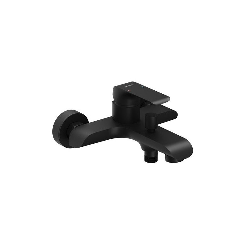 Sieninis maišytuvas Ravak Flat, vonios/dušo FL 022.20/150 juoda