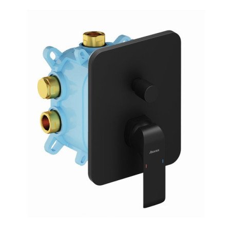 Potinkinis maišytuvas Ravak Flat, su jungikliu FL 065.20, skirtas R-Box Vari, juoda 1