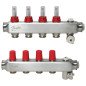Reguliuojamas grindinio šildymo kolektorius Danfoss, su srauto matuokliais, SSM-F 4 žiedų Reguliuojamas grindinio šildymo kolektorius Danfoss, su srauto matuokliais, SSM-F 4 žiedų