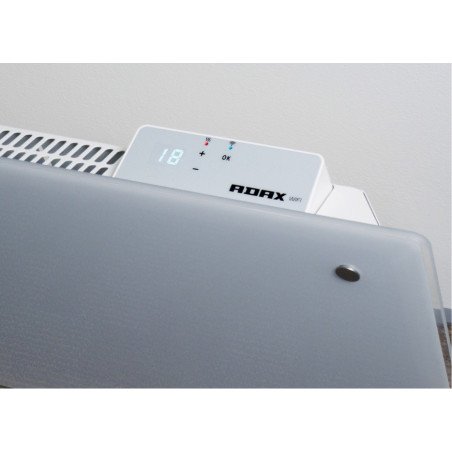Elektrinis radiatorius Adax Clea Wi-Fi L, baltas, 08 KWT (800 W)