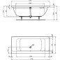 Akrilo vonia Ideal Standard Connect Air, Duo 170x75 cm