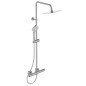 Stacionari dušo sistema Ideal Standard Ceratherm T100, Evo Diamond 200x200 mm galva ir rankiniu dušu, chrom Stacionari dušo sistema Ideal Standard Ceratherm T100, Evo Diamond 200x200 mm galva ir rankiniu dušu, chrom