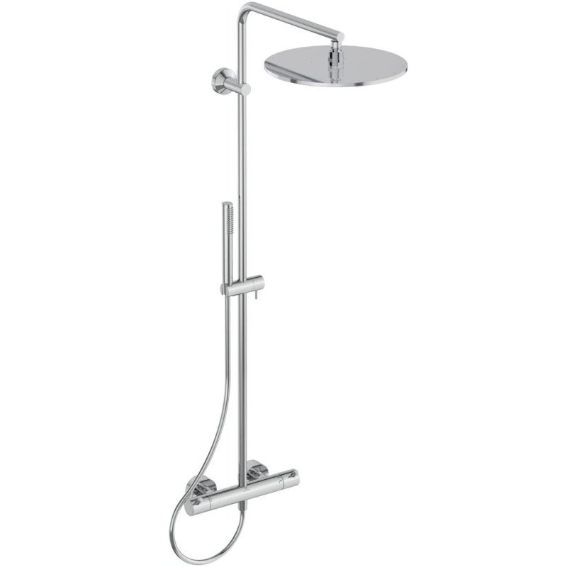 Stacionari dušo sistema Ideal Standard Ceratherm T125, su Ø300 galva ir Stick rankiniu dušu, chrom Stacionari dušo sistema Ideal Standard Ceratherm T125, su Ø300 galva ir Stick rankiniu dušu, chrom