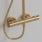 Stacionari dušo sistema Ideal Standard Ceratherm T125, su Ø300 galva ir Stick rankiniu dušu, Brushed Gold Stacionari dušo sistema Ideal Standard Ceratherm T125, su Ø300 galva ir Stick rankiniu dušu, Brushed Gold