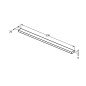 Rankena Ideal Standard i.life S, 336 mm, blizgus aliuminis
