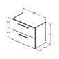 Vonios spintelė Ideal Standard i.life A, 80 cm balta matinė (be praustuvo) Vonios spintelė Ideal Standard i.life A, 80 cm balta matinė (be praustuvo)